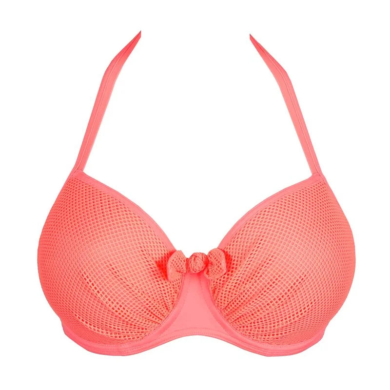 PrimaDonna Swimwear - Rivas Padded Balcony Bikini Top Neon Fiesta
