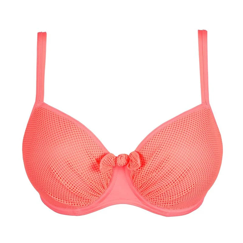 PrimaDonna Swimwear - Rivas Padded Balcony Bikini Top Neon Fiesta