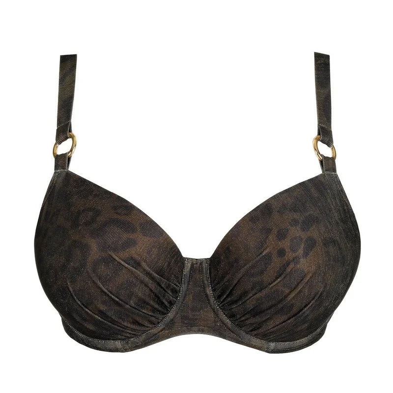 PrimaDonna Swimwear - Ratjada Padded Balcony Bikini Top Jungle Jaguar