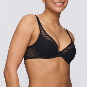 Marie Jo - Basyl Half Padded Plunge Bra Black
