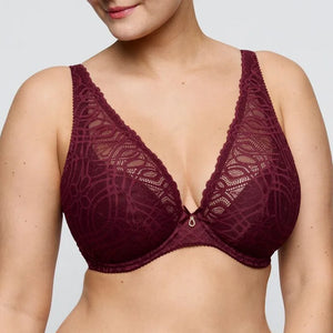 PrimaDonna - Salerno Half Padded Plunge Bra Evening Red