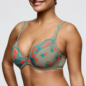 PrimaDonna - Cala Luna Half Padded Plunge Bra Botanique