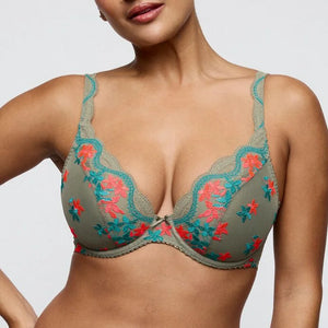 PrimaDonna - Cala Luna Half Padded Plunge Bra Botanique