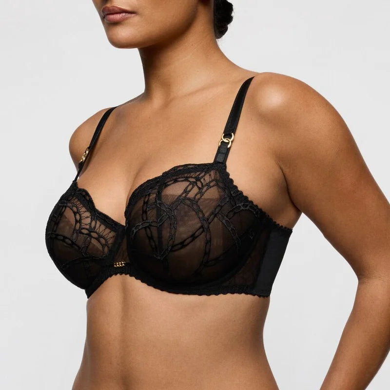 PrimaDonna - Naica Balcony Bra Vertical Seam Black