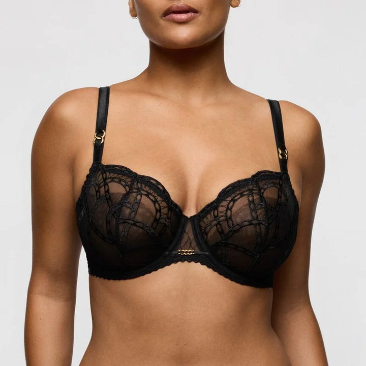 PrimaDonna - Naica Balcony Bra Vertical Seam Black