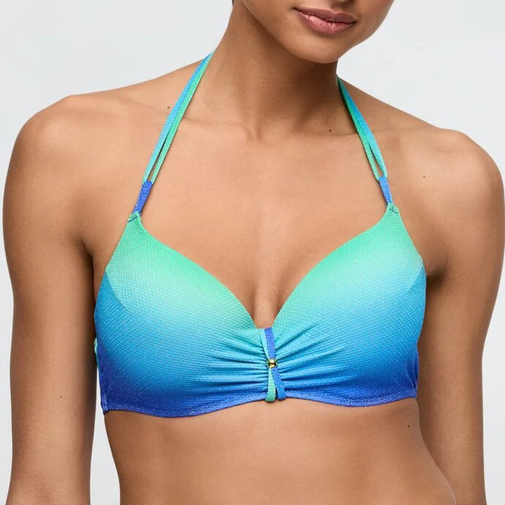 Marie Jo Swimwear - Nusa Dua Padded Plunge Bikini Top Seascape