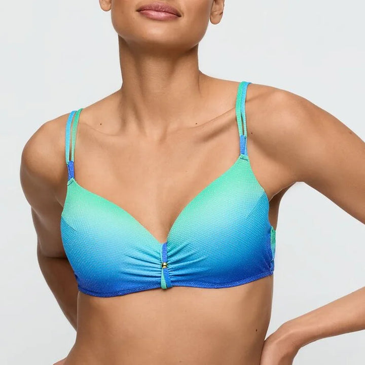 Marie Jo Swimwear - Nusa Dua Padded Plunge Bikini Top Seascape