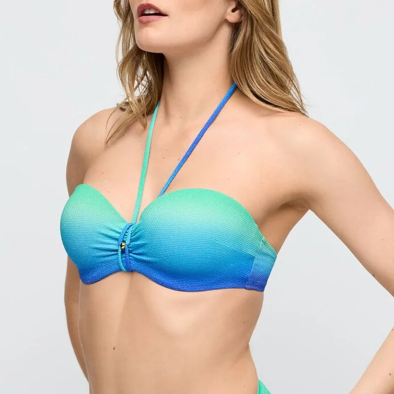 Marie Jo Swimwear - Nusa Dua Padded Strapless Bikini Top Seascape