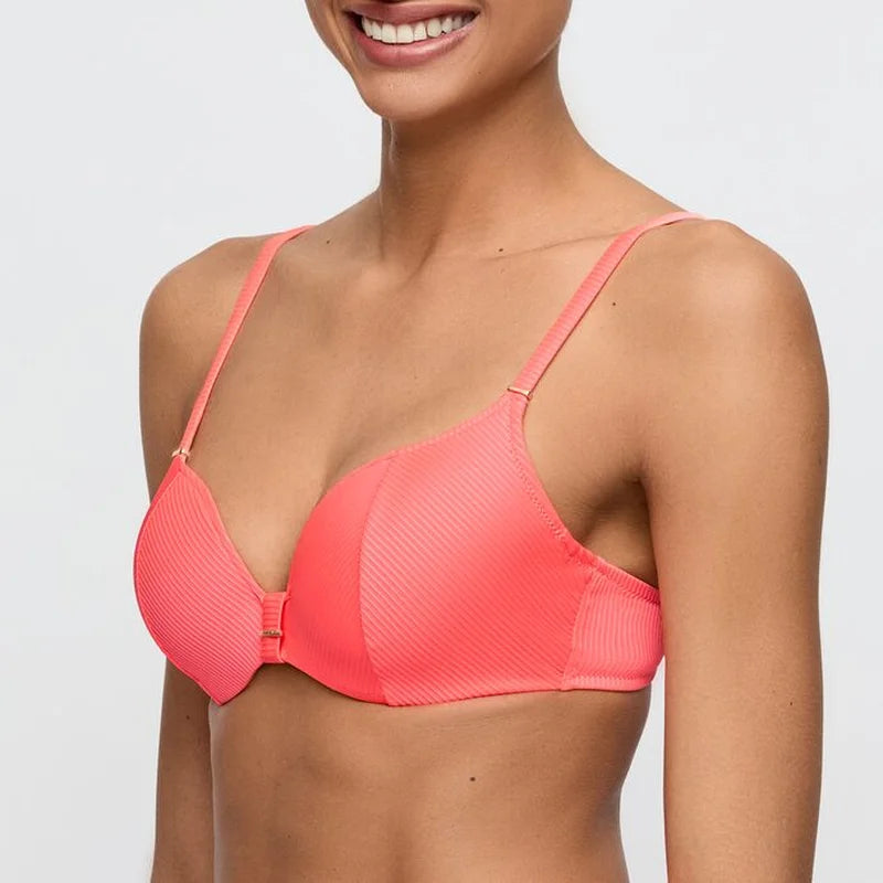 Marie Jo Swimwear - Cassie Padded Bikini Top Heartshape Neon Fiesta