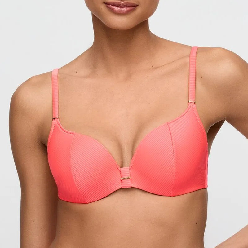 Marie Jo Swimwear - Cassie Padded Bikini Top Heartshape Neon Fiesta