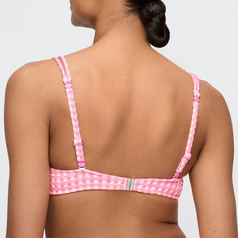 Marie Jo Swimwear - Mary Lynn Padded Balcony Bikini Top Rose Gingham