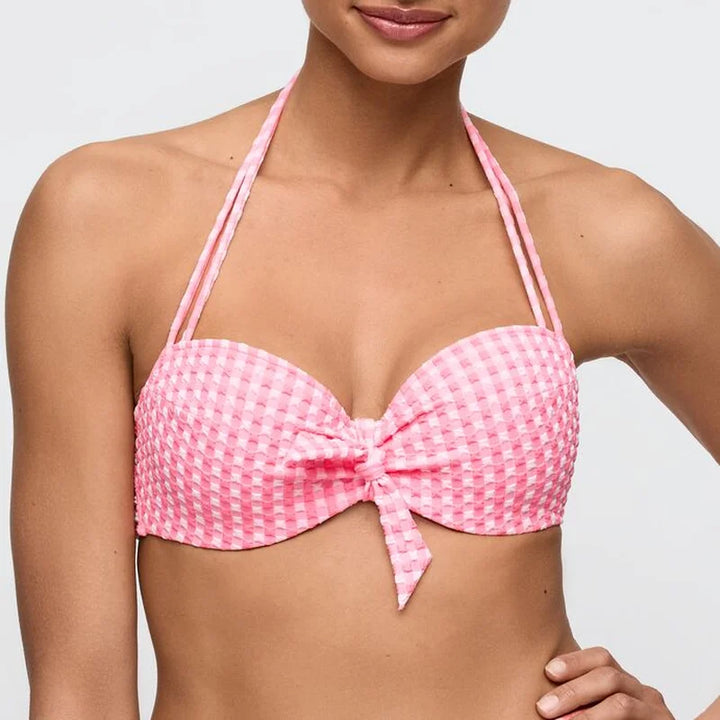 Marie Jo Swimwear - Mary Lynn Padded Balcony Bikini Top Rose Gingham