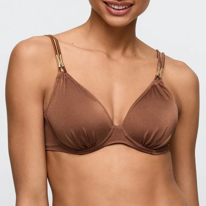 Marie Jo Swimwear - Hello Sunset Padded Bikini Top Heartshape Sepia