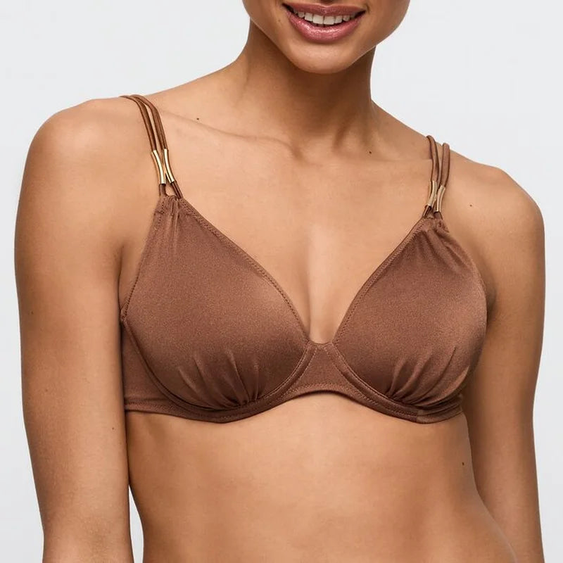 Marie Jo Swimwear - Hello Sunset Padded Bikini Top Heartshape Sepia