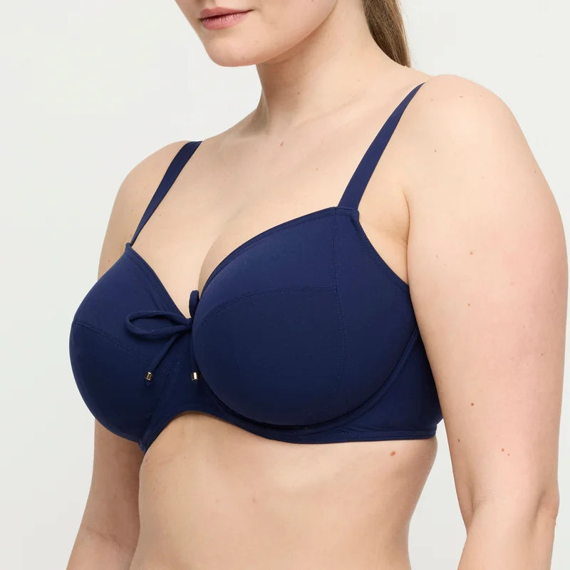 PrimaDonna Swimwear - Aswan Full Cup Bikini Top Water Blue