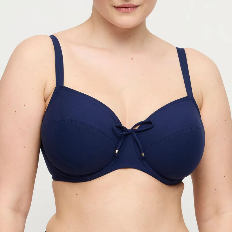PrimaDonna Swimwear - Aswan Full Cup Bikini Top Water Blue