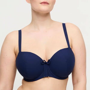 PrimaDonna Swimwear - Aswan Padded Balcony Bikini Top Water Blue