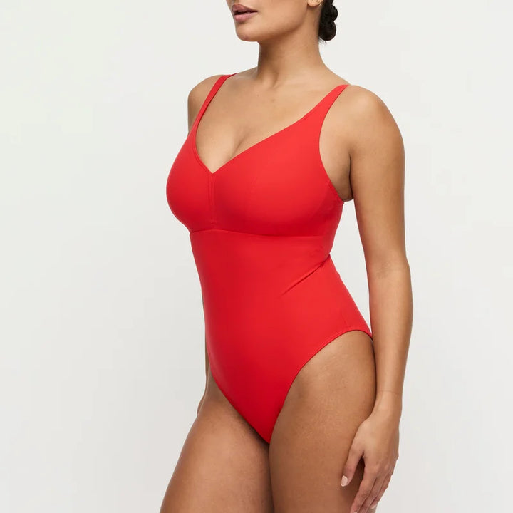 PrimaDonna Swimwear - Aswan Plunge Swimsuit Wireless Fiesta Red