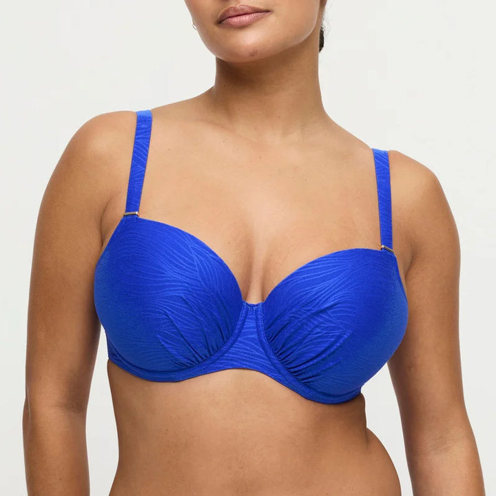 PrimaDonna Swimwear - Mantas Padded Balcony Bikini Top Electric Blue
