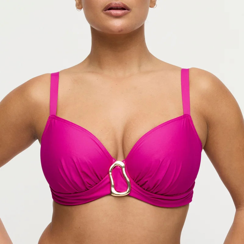 PrimaDonna Swimwear - Uvita Full Cup Bikini Top Deep Magenta