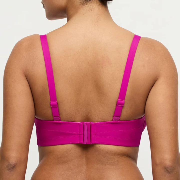 PrimaDonna Swimwear - Uvita Padded Strapless Bikini Top Deep Magenta