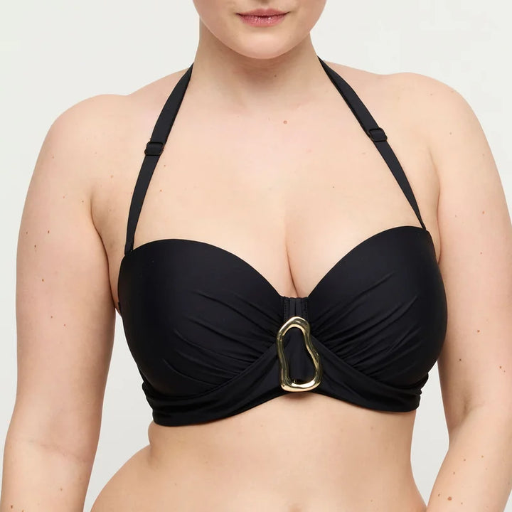 PrimaDonna Swimwear - Uvita Padded Strapless Bikini Top Black