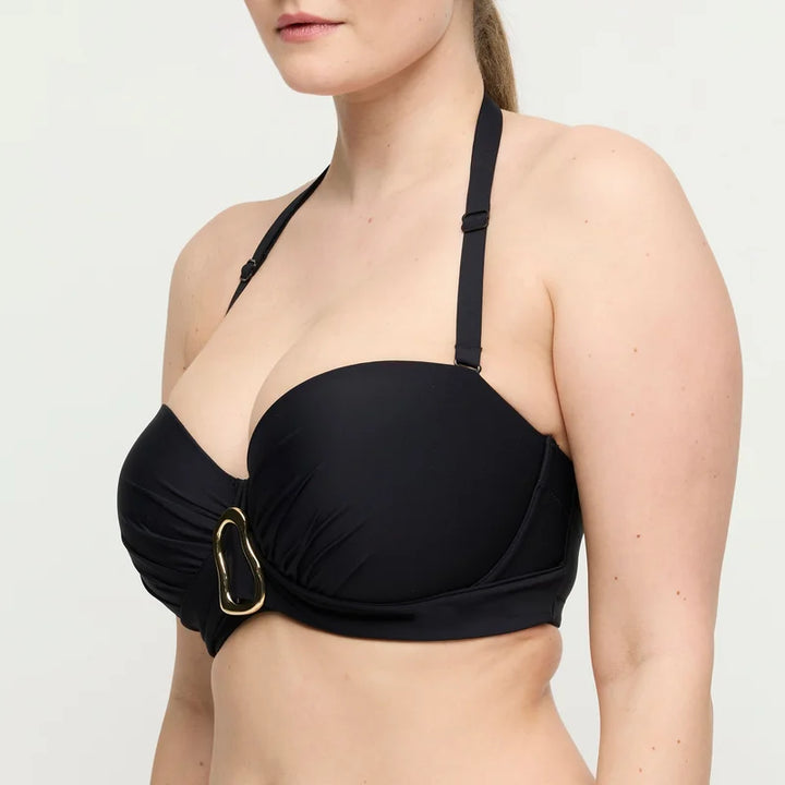 PrimaDonna Swimwear - Uvita Padded Strapless Bikini Top Black