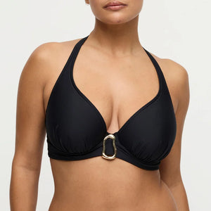 PrimaDonna Swimwear - Uvita Padded Plunge Bikini Top Black