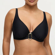 PrimaDonna Swimwear - Uvita Padded Plunge Bikini Top Black