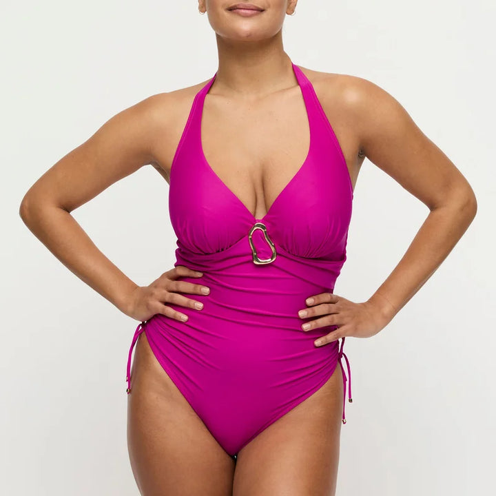 PrimaDonna Swimwear - Uvita Plunge Swimsuit Deep Magenta