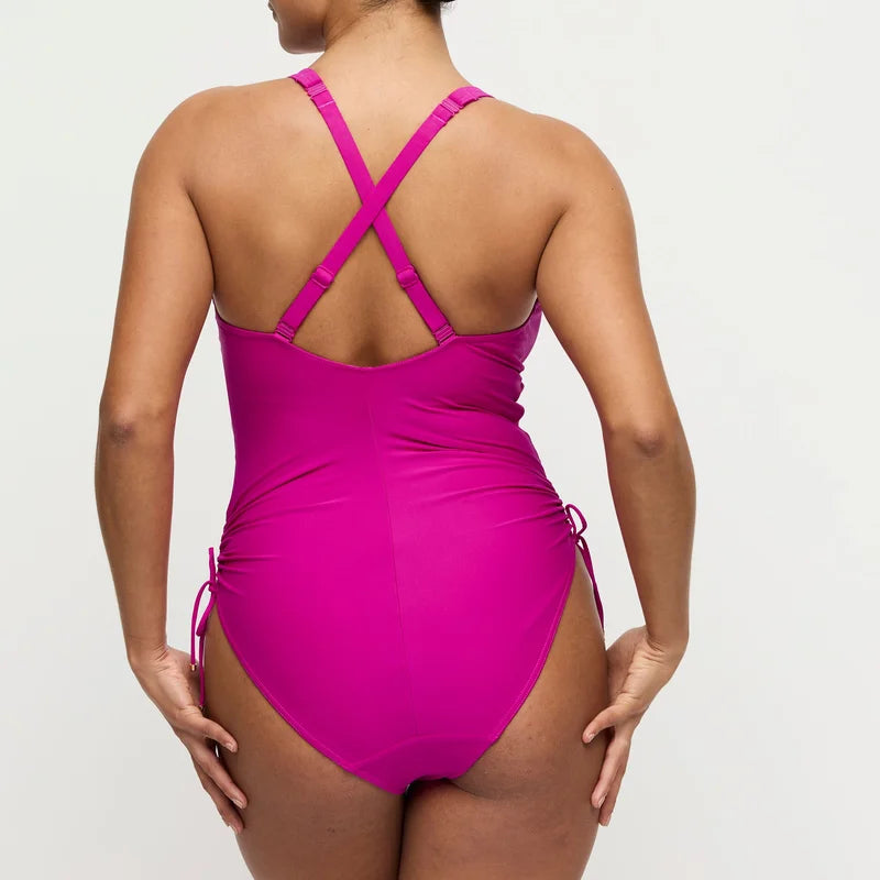 PrimaDonna Swimwear - Uvita Plunge Swimsuit Deep Magenta