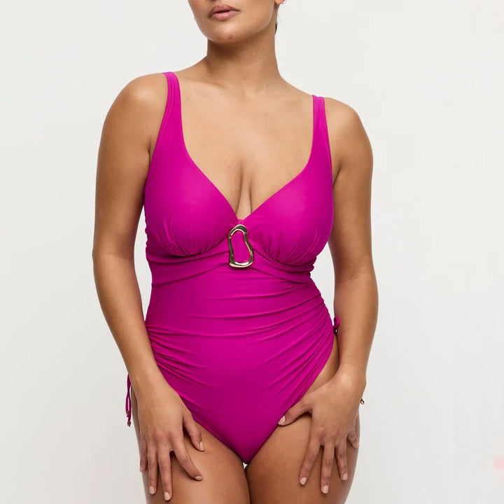 PrimaDonna Swimwear - Uvita Plunge Swimsuit Deep Magenta