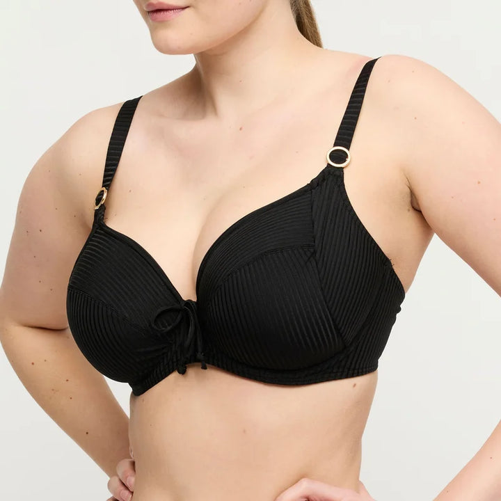 PrimaDonna Swimwear - Delray Full Cup Bikini Top Black