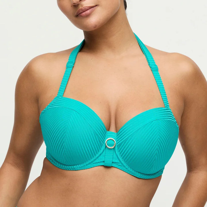 PrimaDonna Swimwear - Delray Padded Balcony Bikini Top Sea Turtle