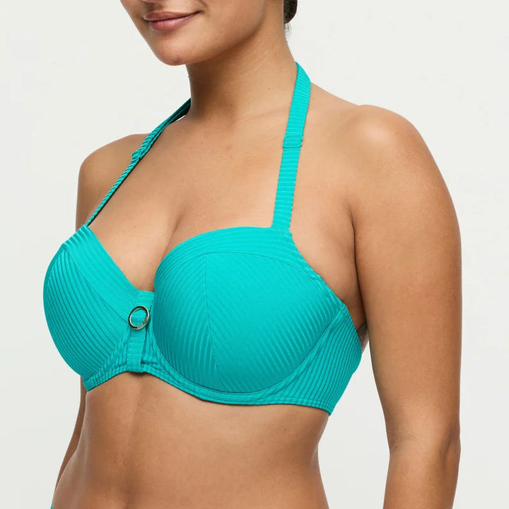PrimaDonna Swimwear - Delray Padded Balcony Bikini Top Sea Turtle