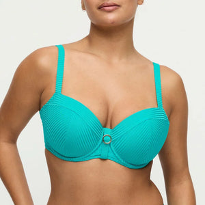 PrimaDonna Swimwear - Delray Padded Balcony Bikini Top Sea Turtle