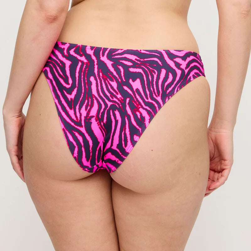 PrimaDonna Swimwear - Malabo Bikini Briefs Brazilian Hot Pink Zebra