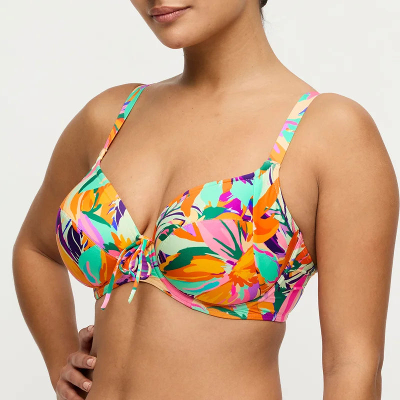 PrimaDonna Swimwear - Varadeo Full Cup Bikini Top Bright Tropics