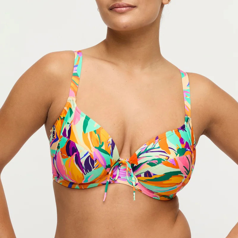 PrimaDonna Swimwear - Varadeo Full Cup Bikini Top Bright Tropics
