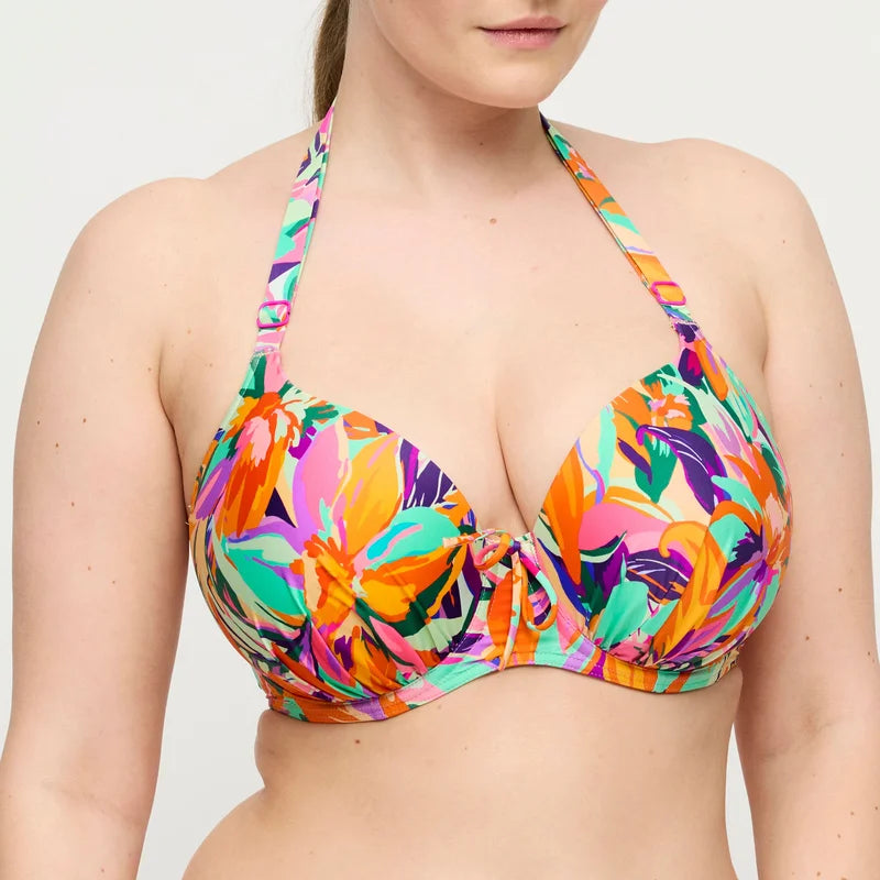 PrimaDonna Swimwear - Varadeo Padded Heartshape Bikini Top Bright Tropics