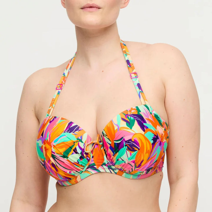 PrimaDonna Swimwear - Varadeo Padded Balcony Bikini Top Bright Tropics