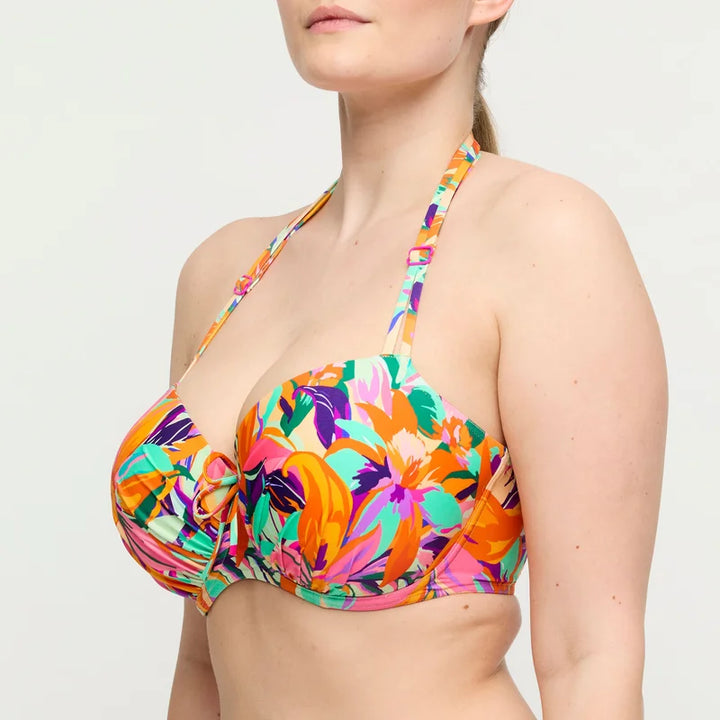 PrimaDonna Swimwear - Varadeo Padded Balcony Bikini Top Bright Tropics