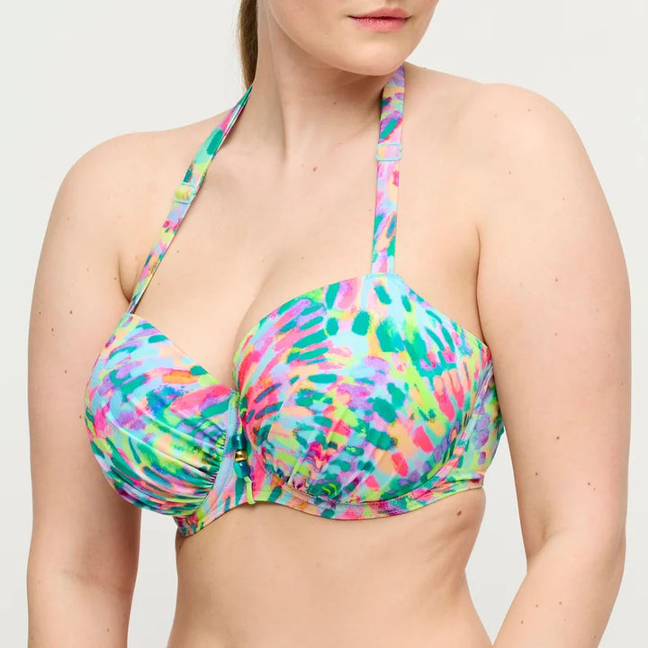 PrimaDonna Swimwear - Douala Padded Balcony Bikini Top Impressionist Summer