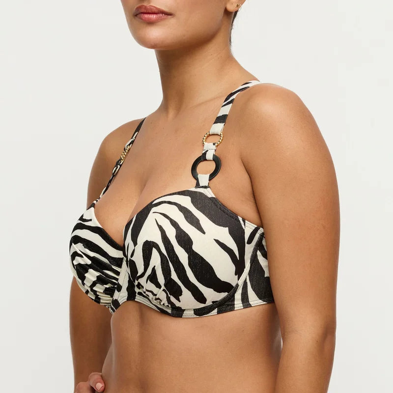 PrimaDonna Swimwear - Dalice Padded Balcony Bikini Top Sauvage Shine