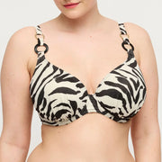 PrimaDonna Swimwear - Dalice Half Padded Plunge Bikini Top Sauvage Shine