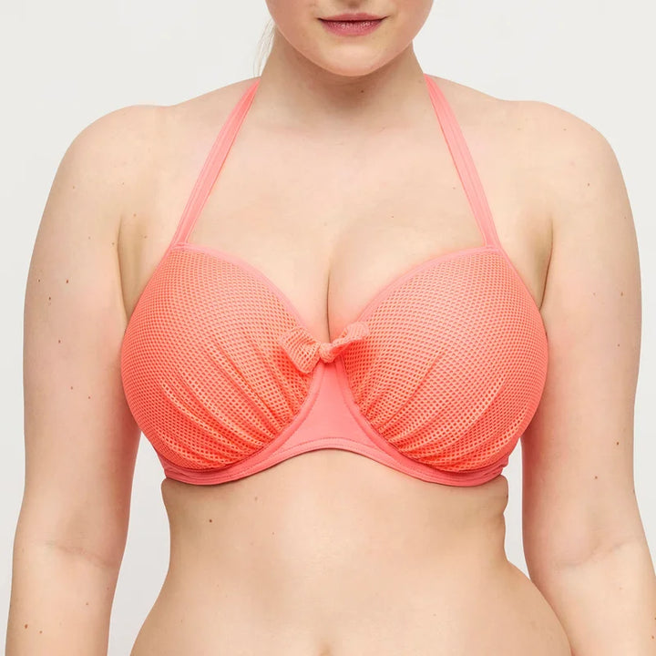 PrimaDonna Swimwear - Rivas Padded Balcony Bikini Top Neon Fiesta