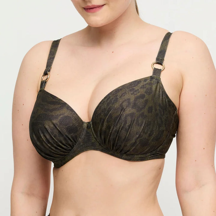 PrimaDonna Swimwear - Ratjada Full Cup Bikini Top Jungle Jaguar