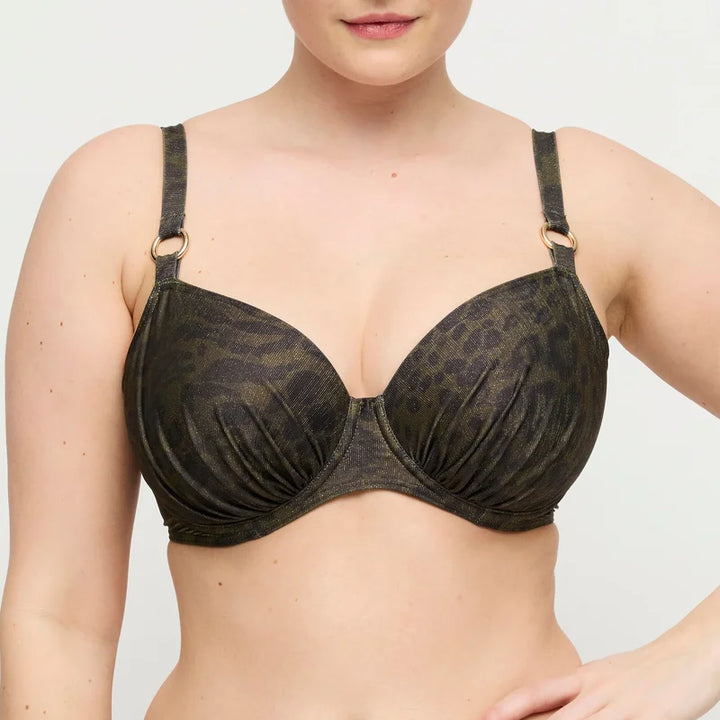 PrimaDonna Swimwear - Ratjada Full Cup Bikini Top Jungle Jaguar