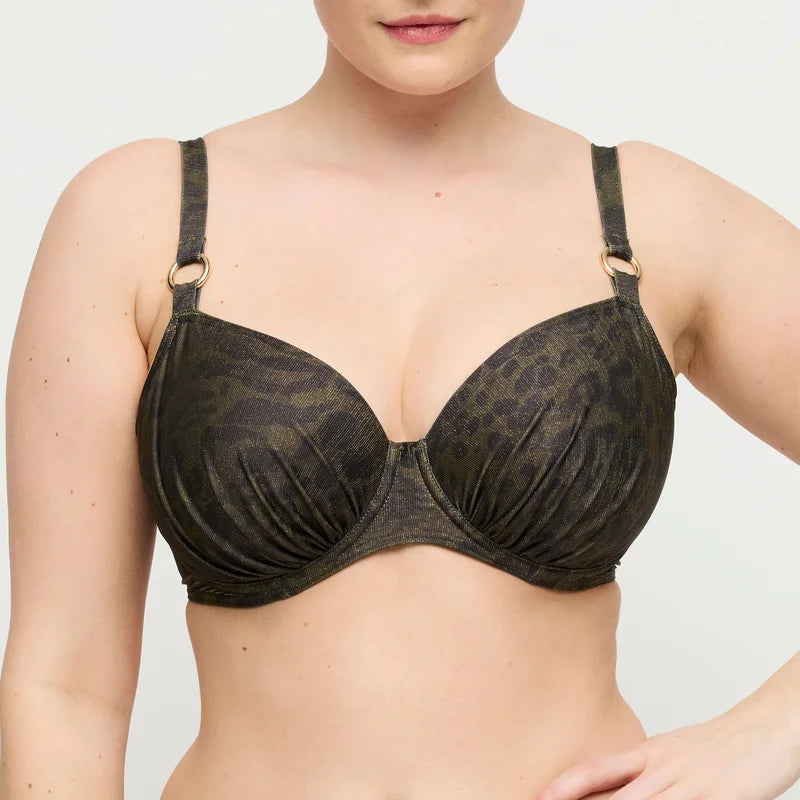 PrimaDonna Swimwear - Ratjada Full Cup Bikini Top Jungle Jaguar