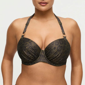 PrimaDonna Swimwear - Ratjada Padded Balcony Bikini Top Jungle Jaguar
